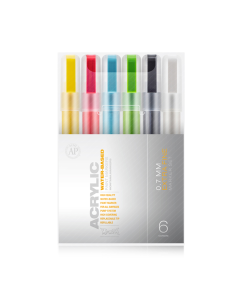 Montana ACRYLIC Marker Set EXTRA FINE 6pcs. Set 0.7mm